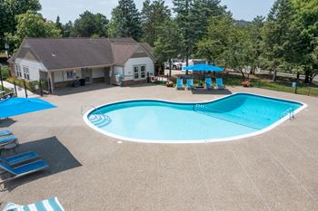 Sparkling swimming pool
